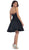 Floral Illusion Halter A-line Cocktail Dress