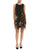 Adrianna Papell - AP1D103166 Floral Scoop Sheath Cocktail Dress In Black and Multi-Color