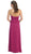 May Queen - Ruched Evening Gown with Quarter Length Jacket in Pink