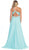 Ornate Strap Ruched Sweetheart A-line Prom Dress