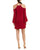 Laundry - 97M15107 Halter Neck Cold Shoulder Crepe Cocktail Dress In Red