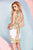 Angela and Alison - 52011 Dress, White, Gold