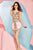 Angela and Alison - 52011 Dress, Pink, Gold