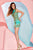 Angela and Alison - 52011 Dress, Green, Gold