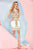 Angela and Alison - 52011 Dress, White, Gold