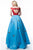Sherri Hill - 52030 Cap Sleeve Satin Cherry Print Ballgown In Red and Blue