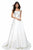 Sherri Hill - 52045 Floral Applique Mikado Ballgown In White