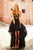 Sherri Hill - 52050 Embroidered Plunging Sweetheart Tulle A-Line Gown In Black and Multi-Color