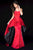 Sherri Hill - 52054 Strapless Dress With Polka Dot Overskirt In Red and Black