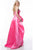 Sherri Hill - 52054 Strapless Dress With Polka Dot Overskirt In Pink and White