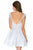 Sherri Hill - 52078 Floral Applique Bateau A-Line Cocktail Dress In White