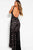 52084 Sleeveless Lace V-neck Sheath Dress