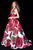Sherri Hill - 52084 Deep Halter V-Neck Taffeta Ballgown In Red and Print
