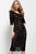 52085 Quarter Sleeve Scalloped Lace Dress