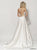 Sherri Hill - 52095 Sexy Strappy Back Long Satin Dress In White