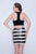 Nina Canacci - 520 Two Toned Two Piece Halter Fitted Dress