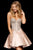 Sherri Hill - 52109 Jeweled Strapless Corset A-Line Short Dress In Neutral