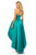 Sherri Hill - 52114 Strapless Satin High-Low Gown In Green
