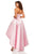 Sherri Hill - 52114 Strapless Satin High-Low Gown In Pink