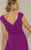 Alyce Paris Black Label - 29700 V-Neck Jeweled Jersey A-Line Gown in Purple