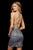 Sherri Hill - 52135 Strappy Beaded Fitted Cocktail Dress In Gray