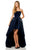 Sherri Hill - 52144 Strapless Velvet Ball Dress In Blue