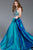52177 Crystal Crusted High Halter Taffeta Gown