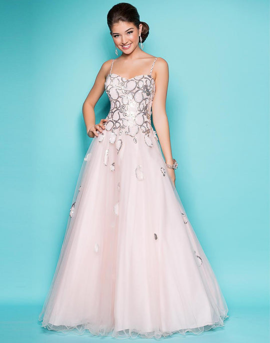 Blush - Dazzling Sweetheart A-Line Dress 5217 in Pink