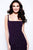 52222 Sleeveless Lace Up Glitter Jersey Gown