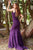Jovani 52222 Sleeveless Lace Up Back Glitter Jersey Gown in Purple