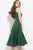 52252 Ruffled Shoulder Short Formal Scuba Dress
