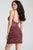 52257 Bejeweled V-neck Sheath Dress