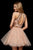 Sherri Hill - 52263 Embroidered Velvet Bodice A Line Short Dress In Pink