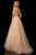 Sherri Hill - 52277 Beaded Halter Sequin Tulle Ballgown In Neutral and Silver