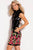 52285 Sequined High Neck Sheath Dress