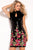 52285 Sequined High Neck Sheath Dress