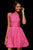 Sherri Hill - 52303 Bateau A Line Sleeveless Short Dress In Pink