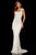 Sherri Hill - 52309 Beaded Square Neck Sheath Dress In White