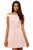 Sherri Hill - 52336 Off The Shoulder Cutout Back Short Dress In Pink