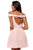 Sherri Hill - 52336 Off The Shoulder Cutout Back Short Dress In Pink