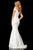 Sherri Hill - 52344 Lace Appliqued Off-Shoulder Fitted Mermaid Dress In White