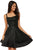 Sherri Hill - 52361 Glitter Ladder Back Short A Line Dress In Black