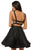 Sherri Hill - 52361 Glitter Ladder Back Short A Line Dress In Black