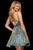 Sherri Hill - 52363 Bead-Crusted Waist Glitter A Line Dress In Green