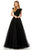 Sherri Hill - 52365 Bateau Long Black Dress In Black