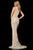 Sherri Hill - 52369 High Neckline Beaded Dress In White and Neutral