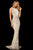 Sherri Hill - 52369 High Neckline Beaded Dress In White and Neutral
