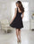 Damas - 52370 Ruched V-neck Chiffon A-line Dress