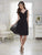 Damas - 52370 Ruched V-neck Chiffon A-line Dress