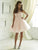 Damas - Fully Beaded Tulle A-line Dress With Curled Hem 52381 In Orange and White